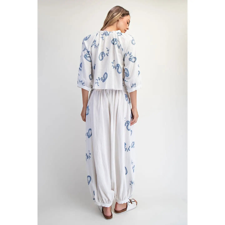 Embroidered Pant