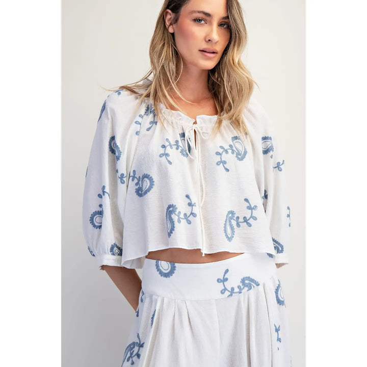 Embroidered Top