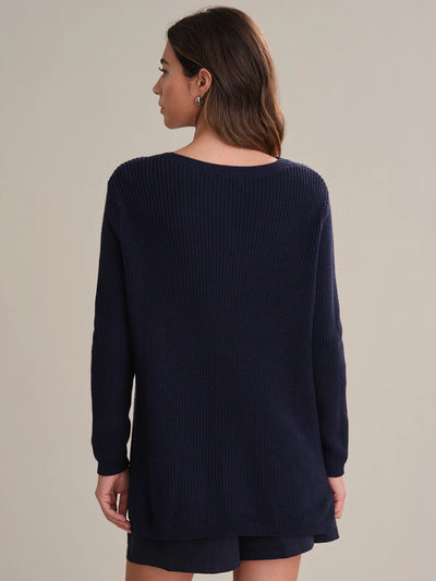 Emma Crewneck Shaker Sweater