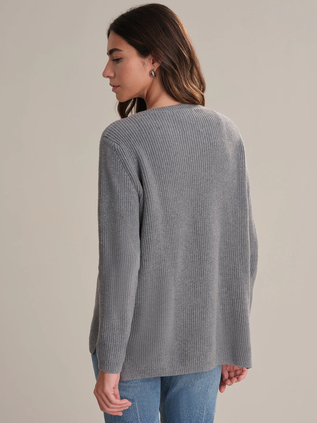 Emma Crewneck Shaker Sweater