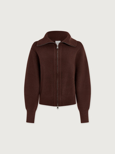 Enrico Knit Jacket in Silver Birch