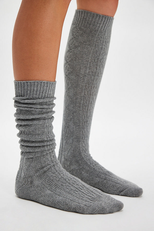 Essential Knee High Sock in Grey