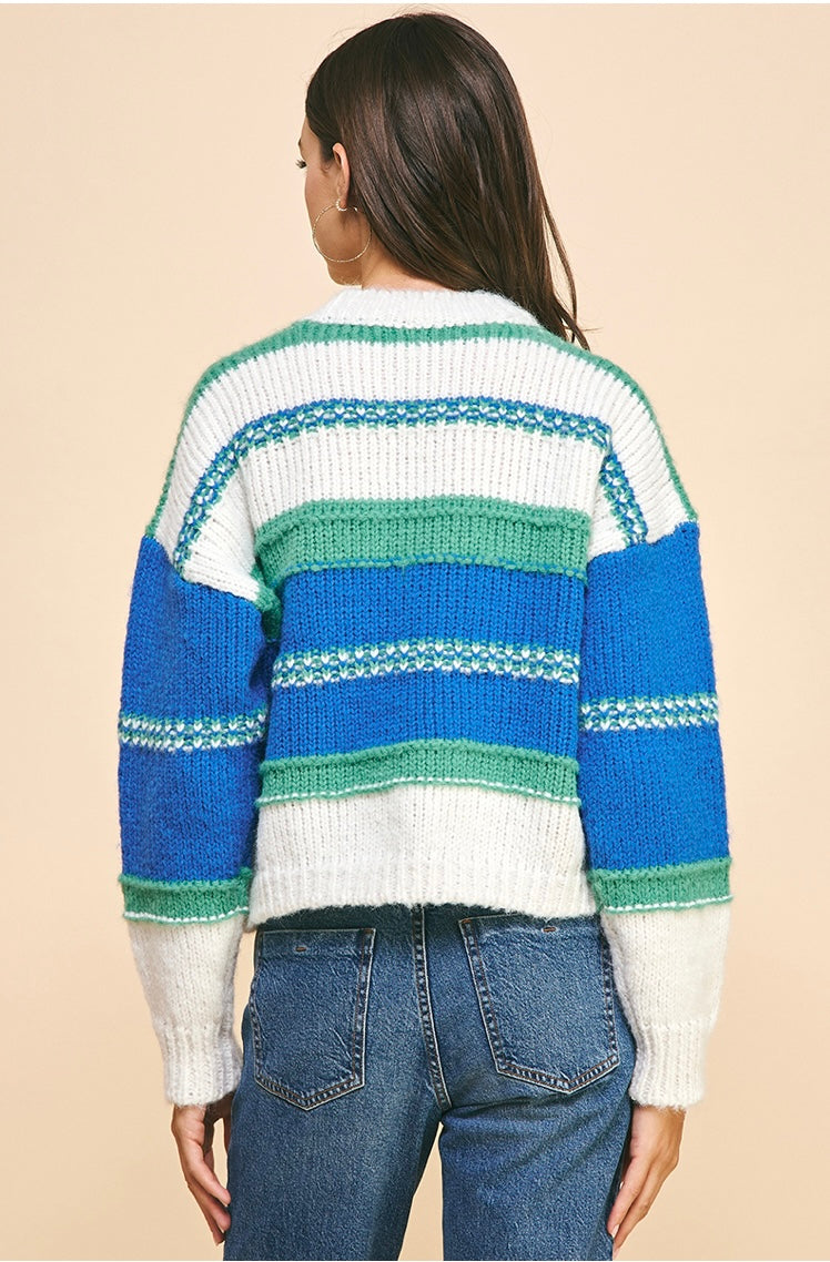 Multicolor stripe sweater