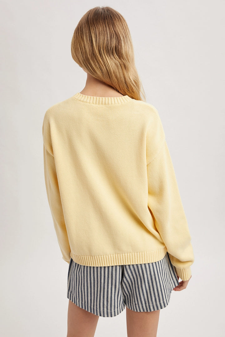 Fish Sweater in Lemon