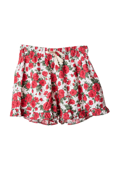 Fleur Ruffle Short Rouge