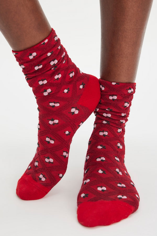 Floral Jacquard Trouser Sock