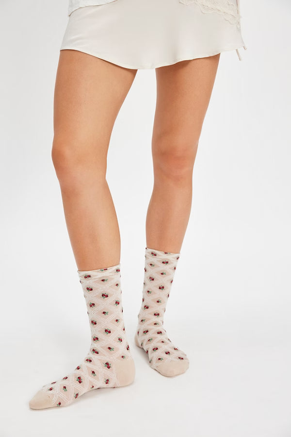 Floral Jacquard Trouser Sock