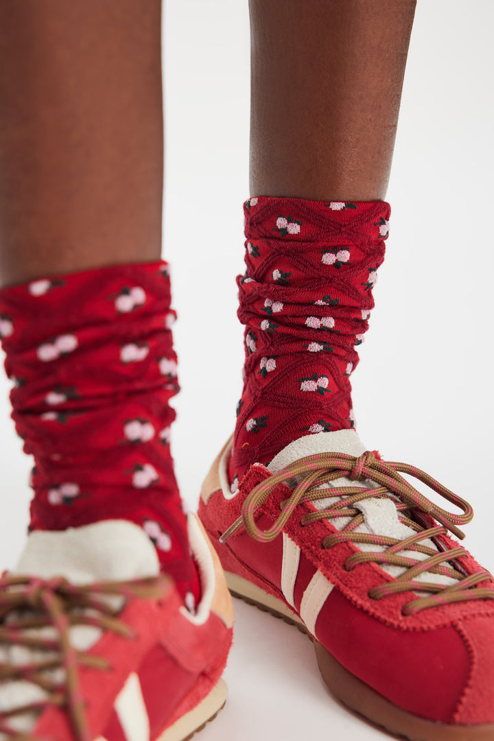 Floral Jacquard Trouser Sock