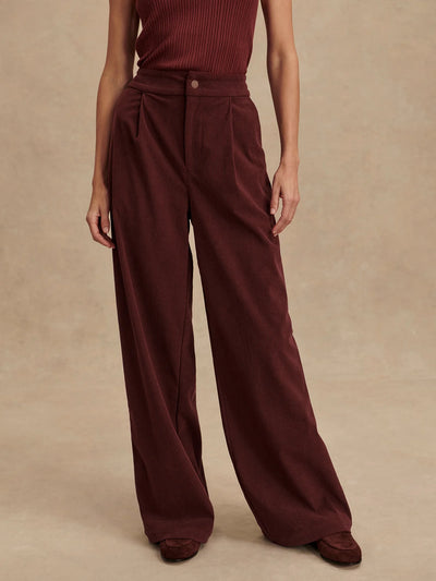 Floris Wide Leg 29.5 in Decadent Chocolate