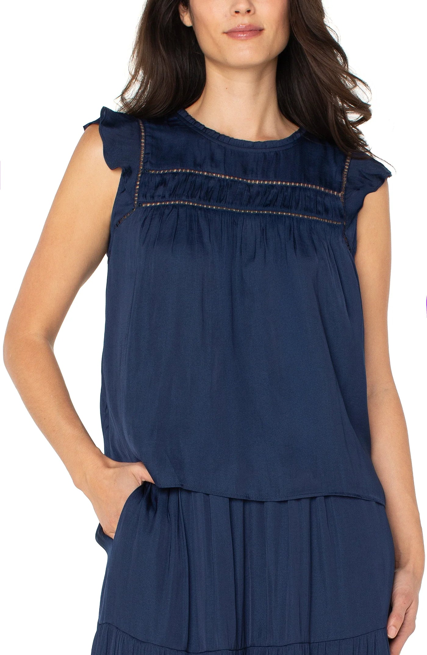 Flutter Sleeve Woven Top