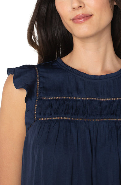Flutter Sleeve Woven Top