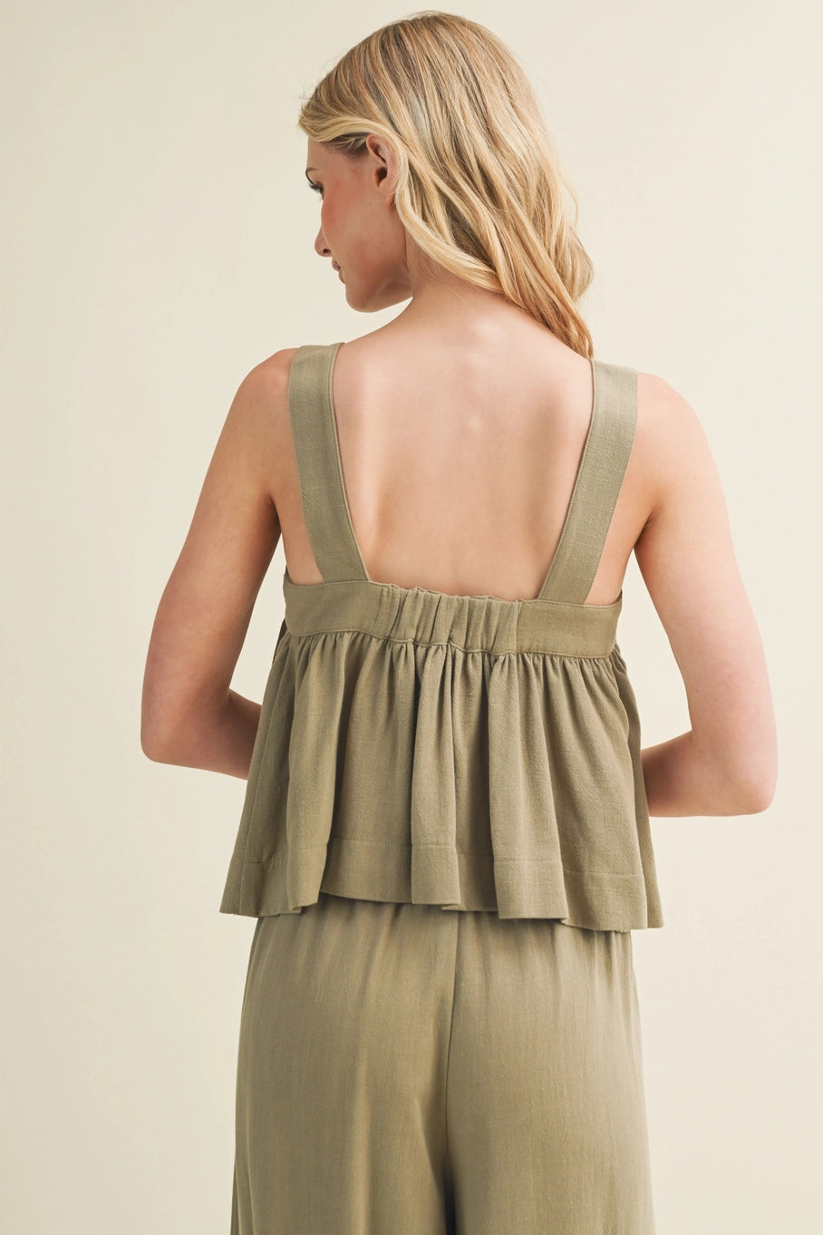 Front Tie Sleeveless Top
