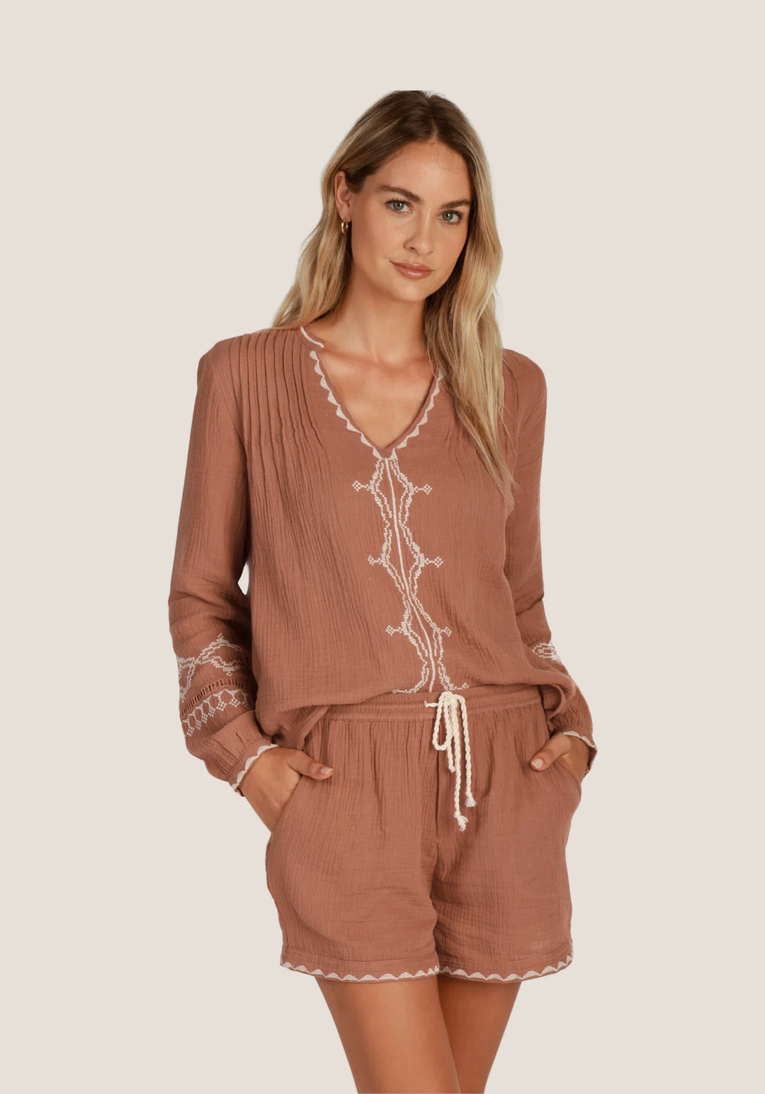 ISABELLE TUNIC W/EMBROIDERY