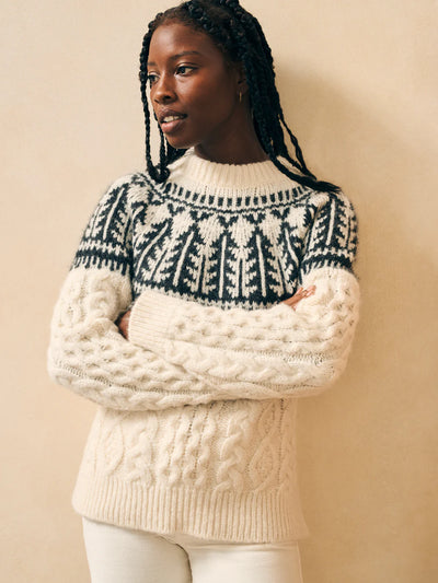 Native Knitter Frost Fair Isle Crew