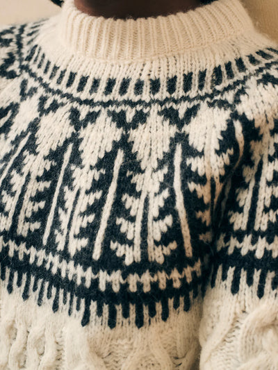 Native Knitter Frost Fair Isle Crew