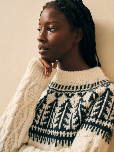 Native Knitter Frost Fair Isle Crew