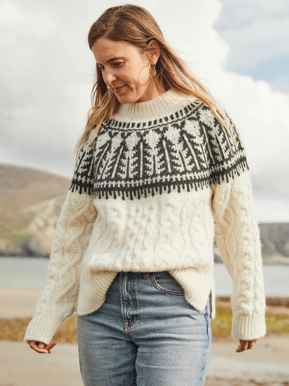 Native Knitter Frost Fair Isle Crew