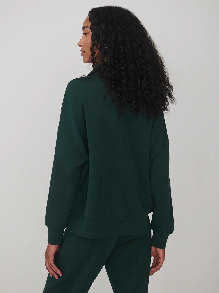 Hawley Half Zip Sweat - Ponderosa Pine