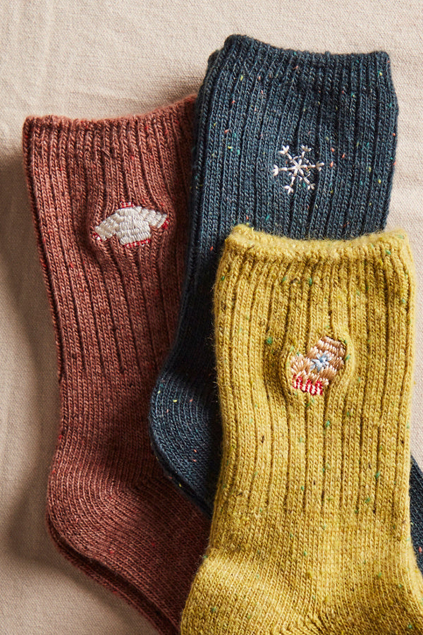 Holiday Heritage Sock Pack in Blue