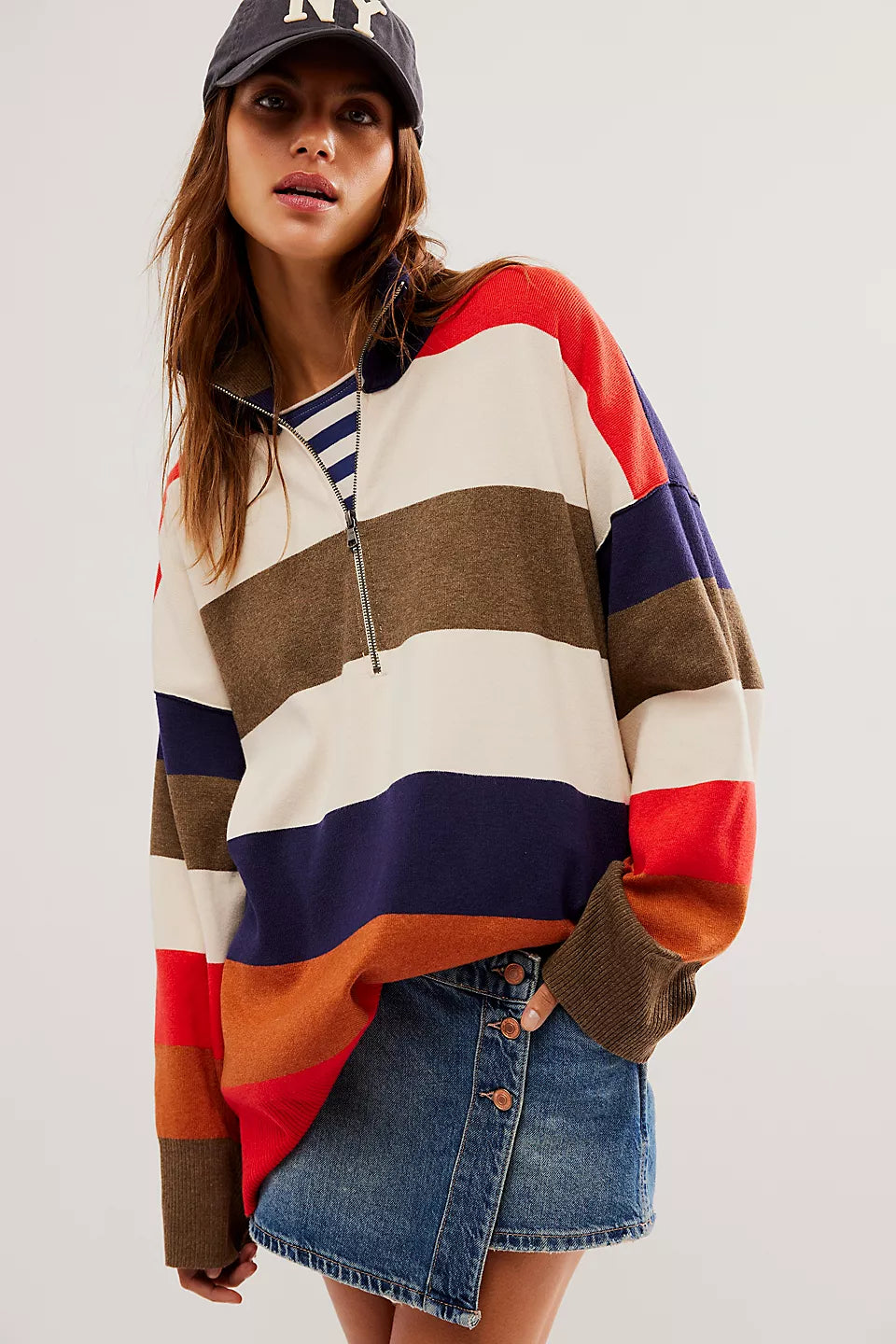 Coastal stripe pullover