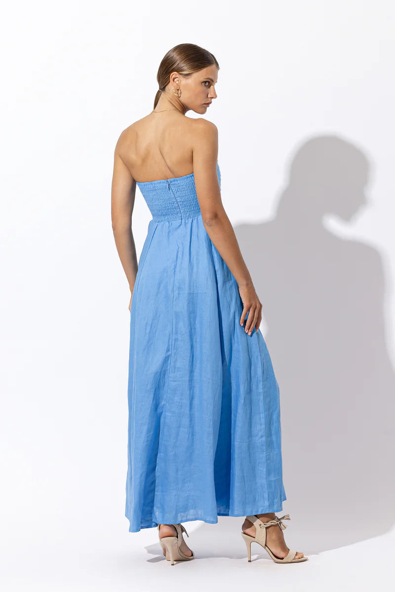 Talia Linen Maxi Dress