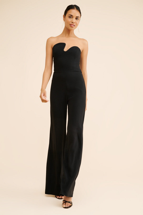 Strapless puzzle jumpsuit