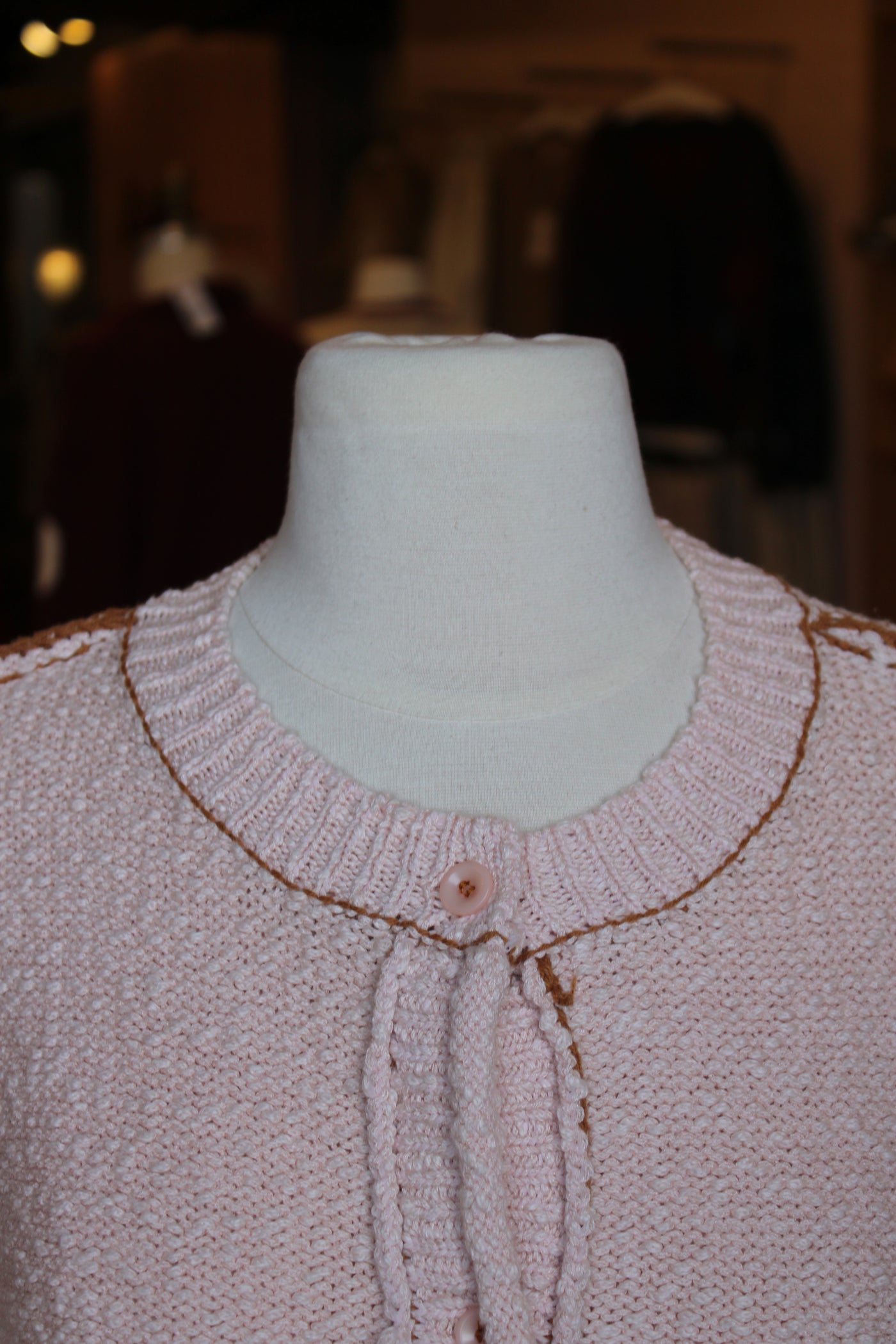 Contrast Stitch Cardi