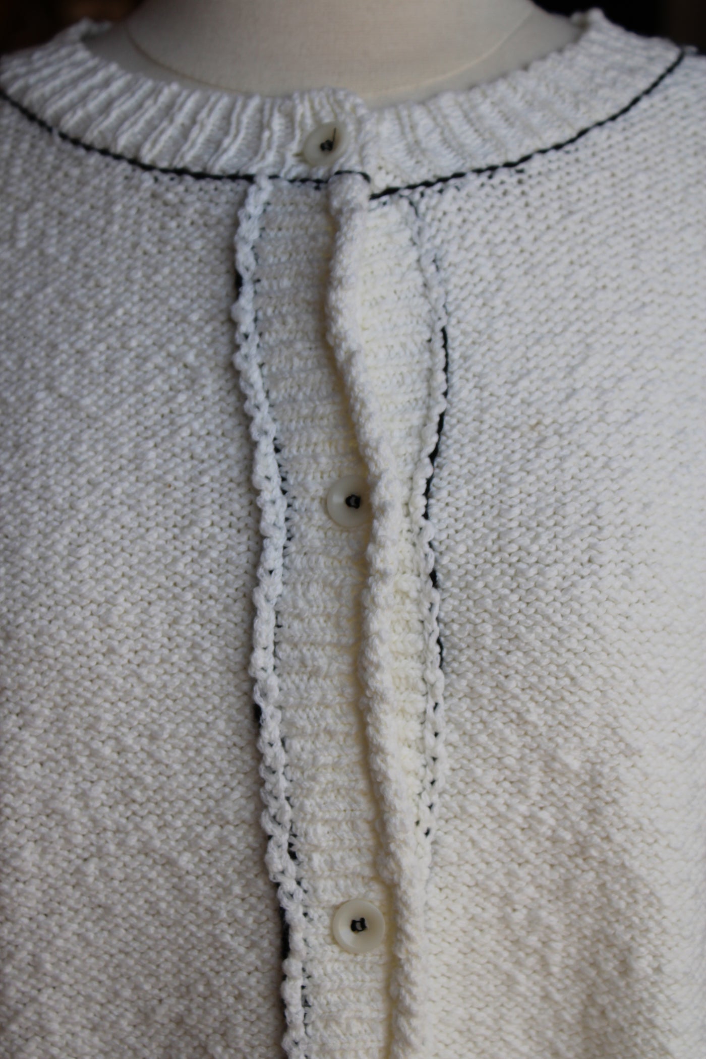 Contrast Stitch Cardi