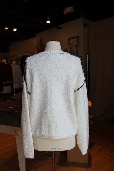 Contrast Stitch Cardi