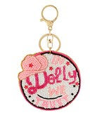In dolly we trust keychain