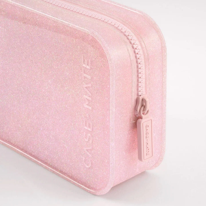 Jelly Makeup Bag - Ballet Pink Twinkle