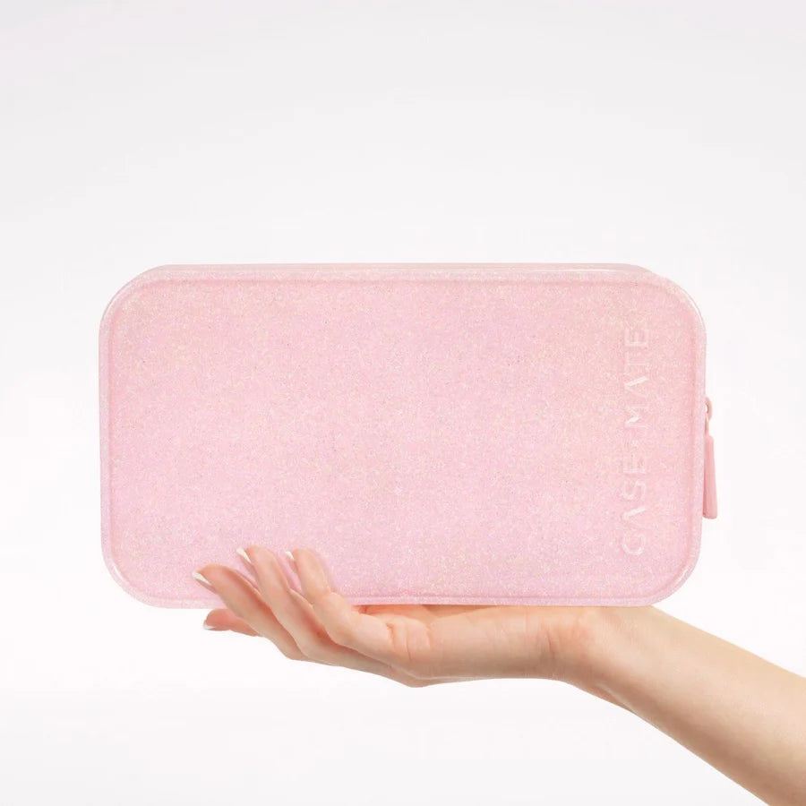Jelly Makeup Bag - Ballet Pink Twinkle