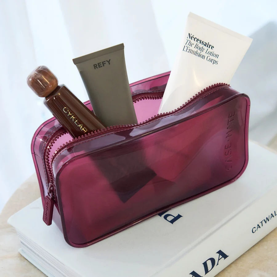 Jelly Makeup Bag - Mulberry