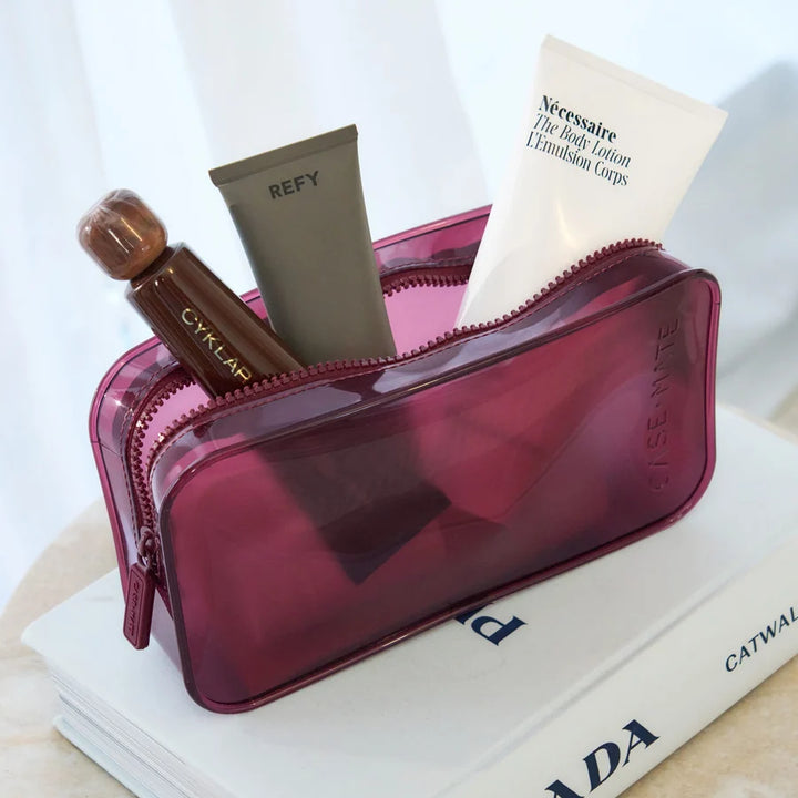Jelly Makeup Bag - Mulberry