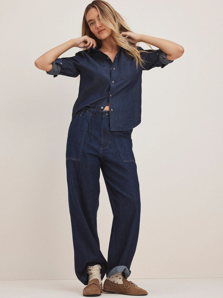 Jordan Drawstring Denim Pant