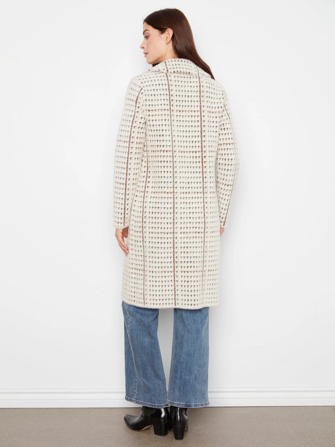 Knit Coatigan with Patch Pockets