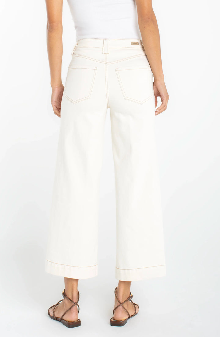 High Rise Wide Leg Crop Pants