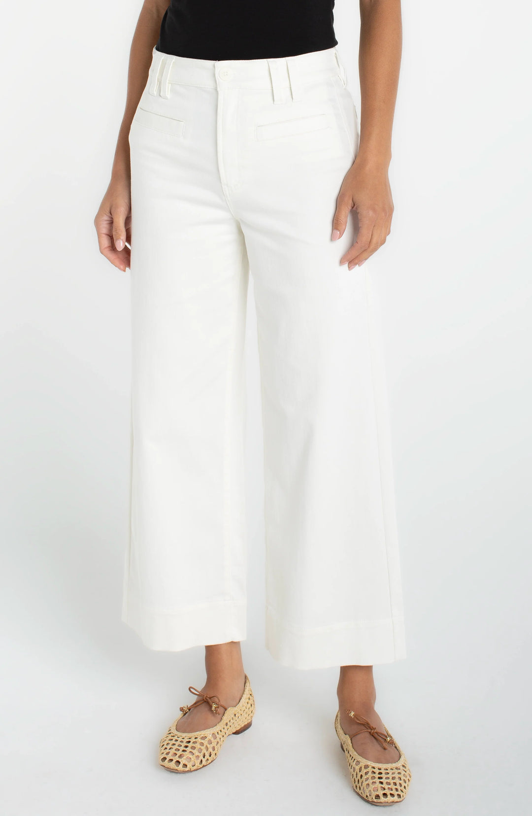Cropped Wide Leg Pants