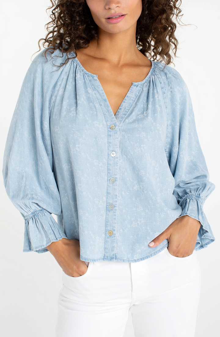 Shirred Woven Top