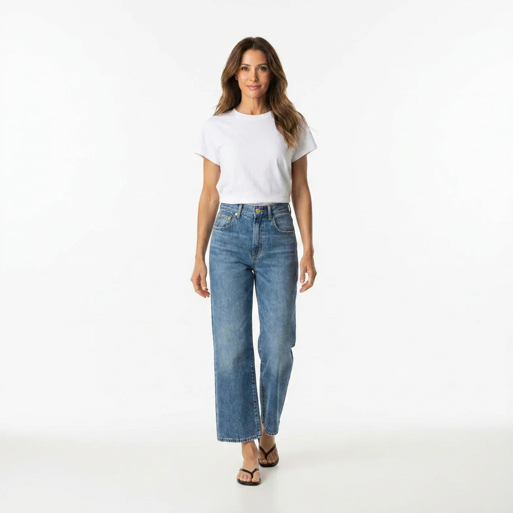 Larsen Ankle Relaxed Flare in Stardew