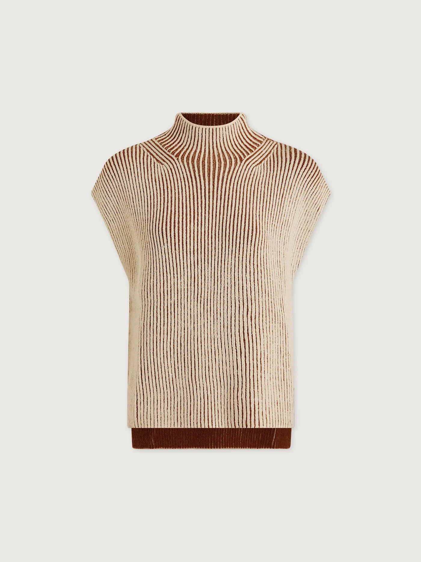 Lauren Plated Knit Tank in Cocoa Dust