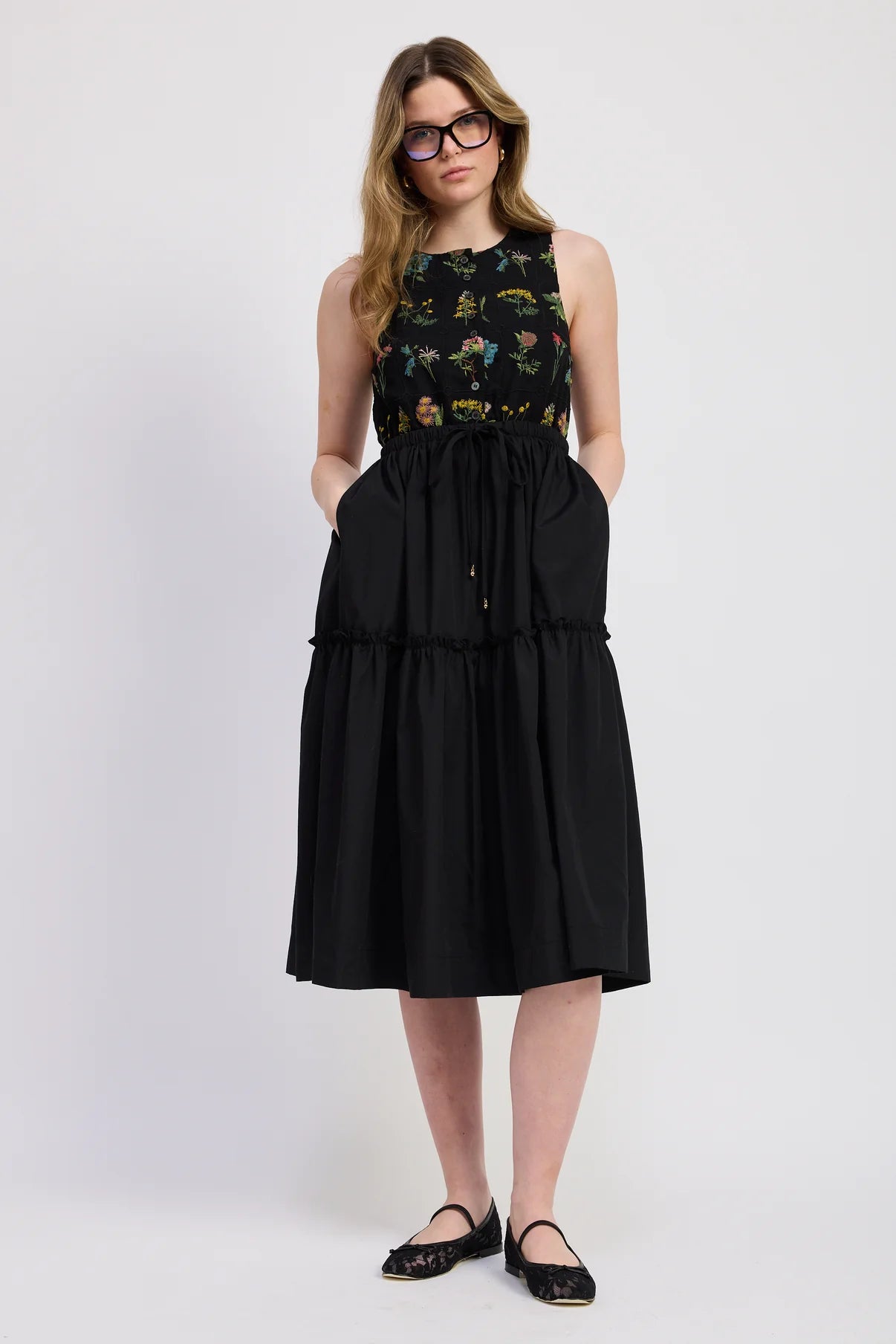 Lia Mixed Media Mini Dress