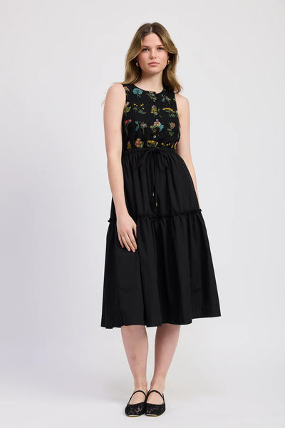 Lia Mixed Media Mini Dress