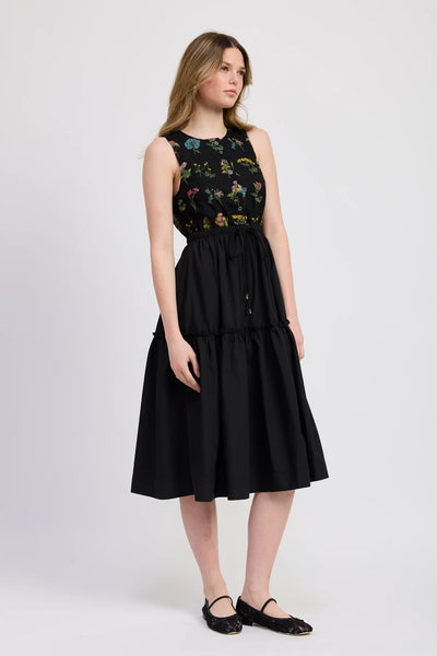 Lia Mixed Media Mini Dress