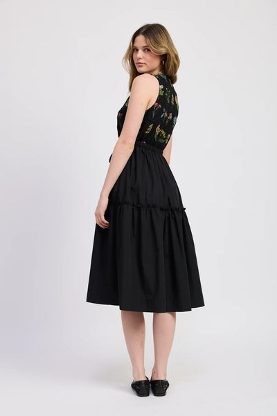 Lia Mixed Media Mini Dress