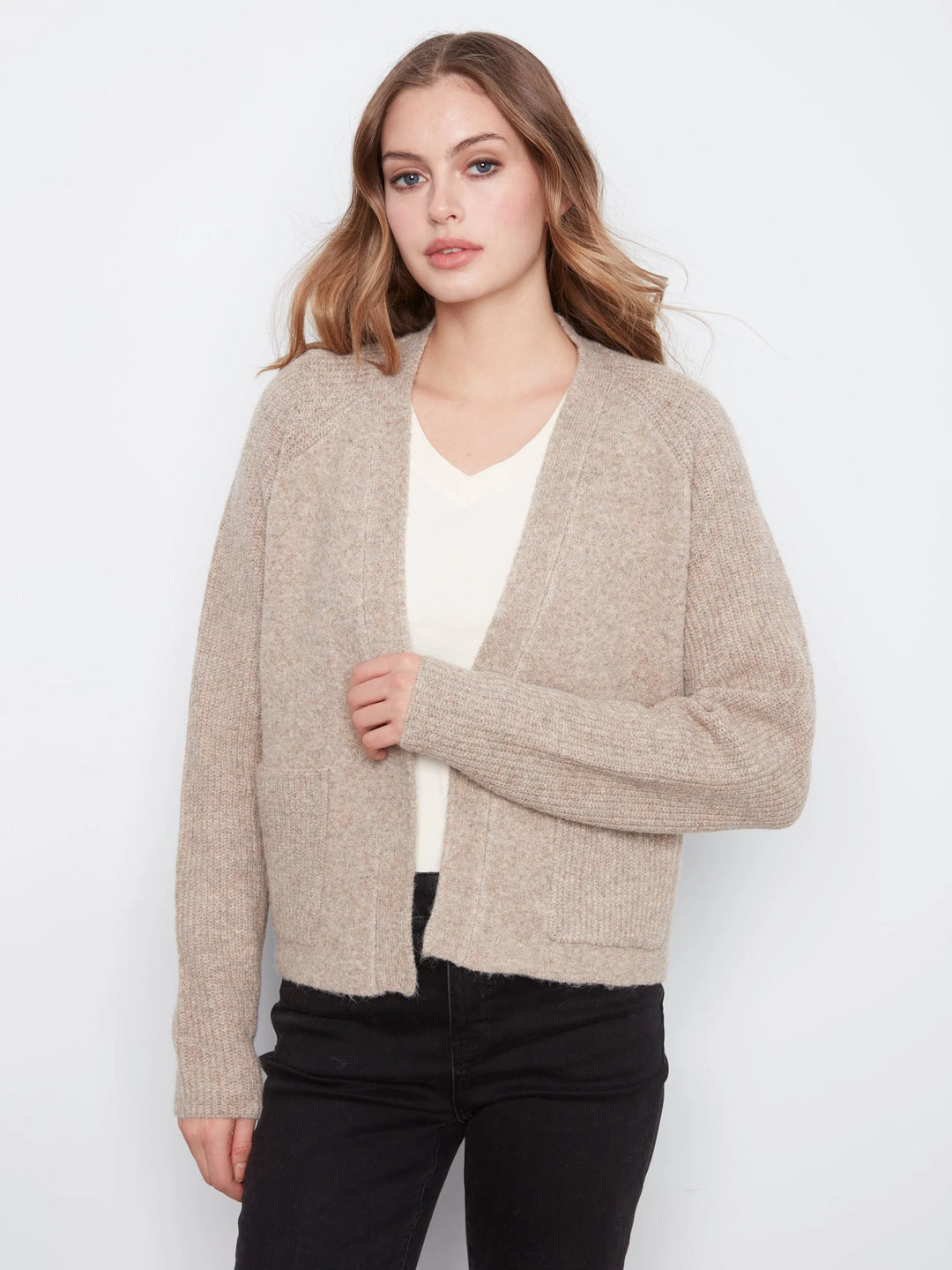Long Sleeve Front Flap Cardigan
