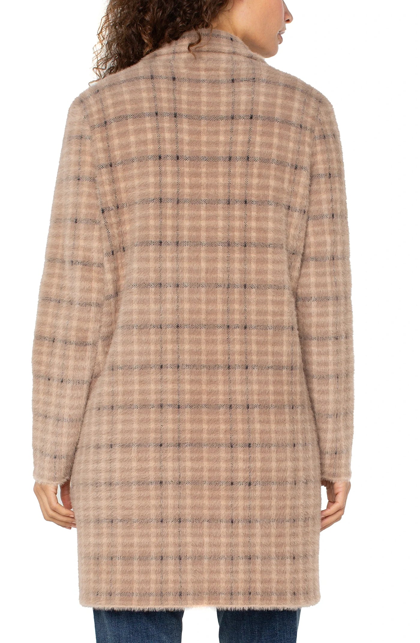 Long Slv Open Front Sweater Coat 32 3/4" hp