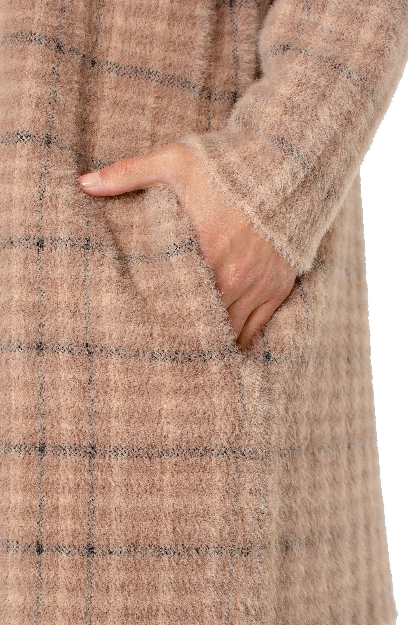 Long Slv Open Front Sweater Coat 32 3/4" hp