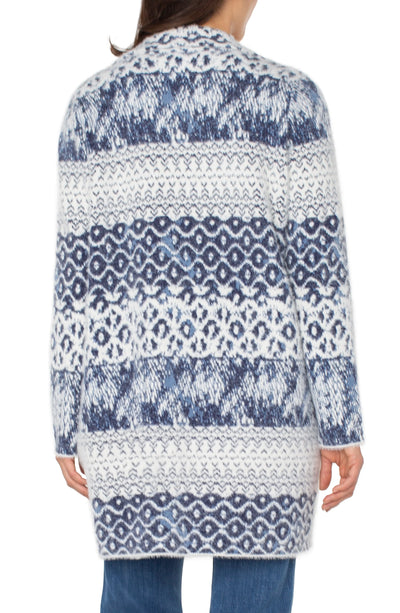 Long Slv Open Front Sweater Coat 32 3/4 hps