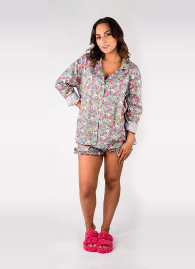 Charlotte Ruffle Lounge Shorts